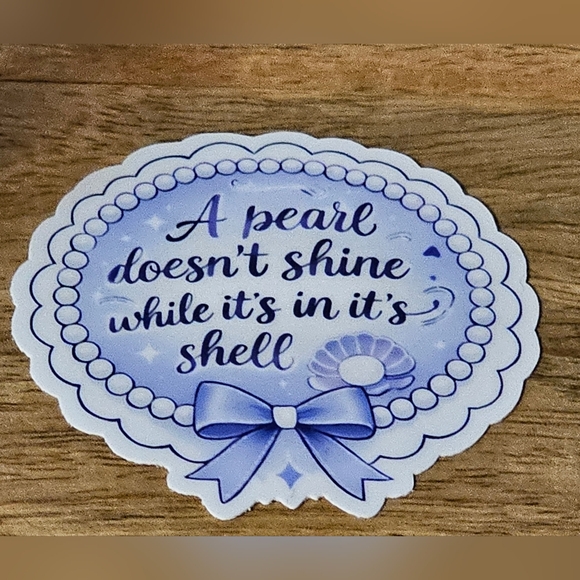 Periwinkle Quote Sticker - Decorative Script - Picture 2 of 4